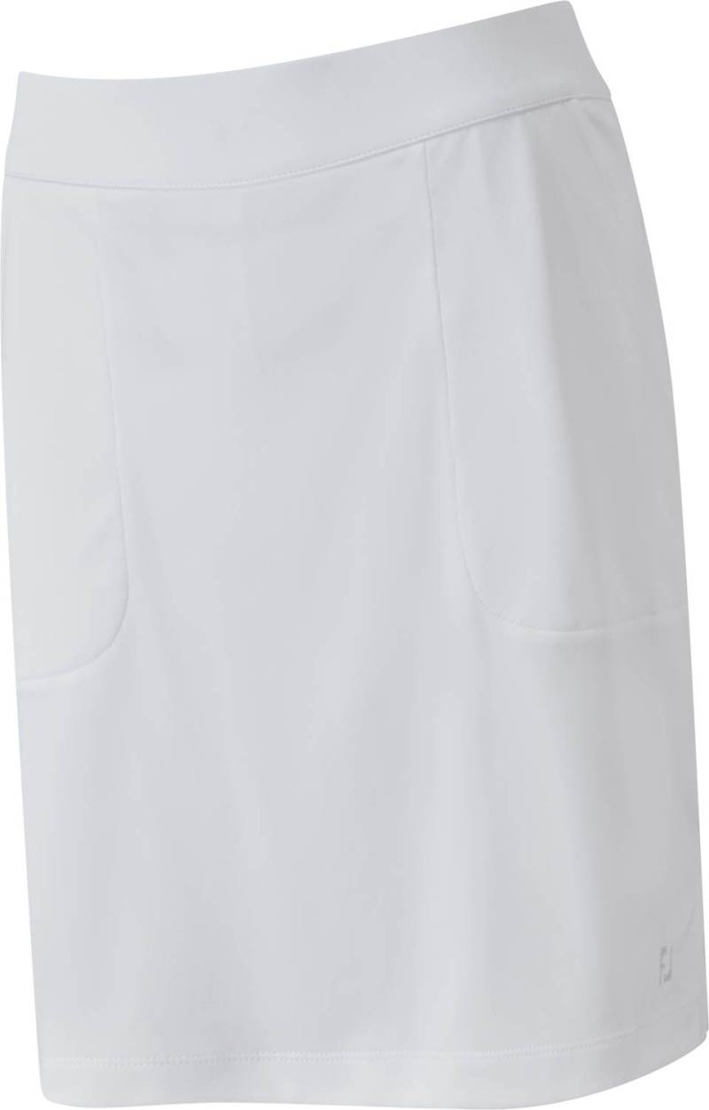Footjoy Interlock Solid Skort - Long Dame Nederdel - White - Str. Xxl / Lang