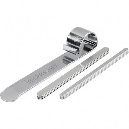 Bukkeværktøj Og Metalbånd Til Armbånd, L: 15 Cm, B: 6-10 Mm, Aluminium, 1sæt - Impressart