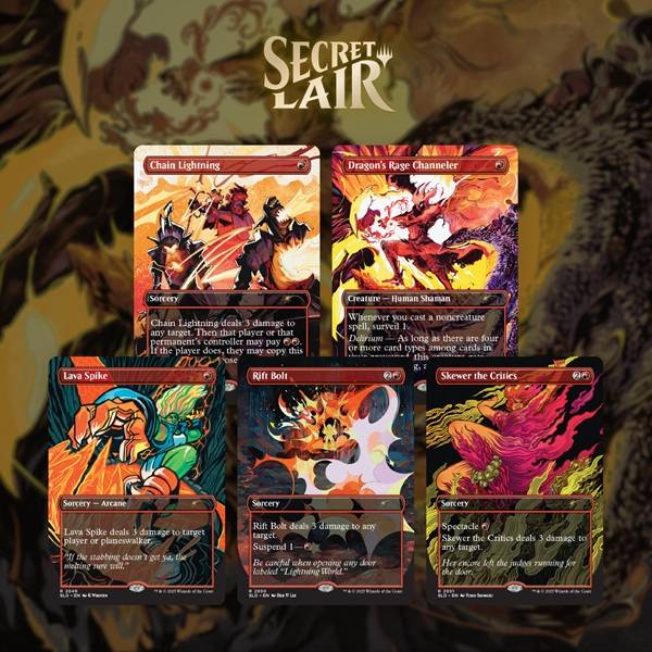 Secret Lair Drop Series (2025): The Ultimate Pencil Superdrop: Everything Is On Fire (regular)