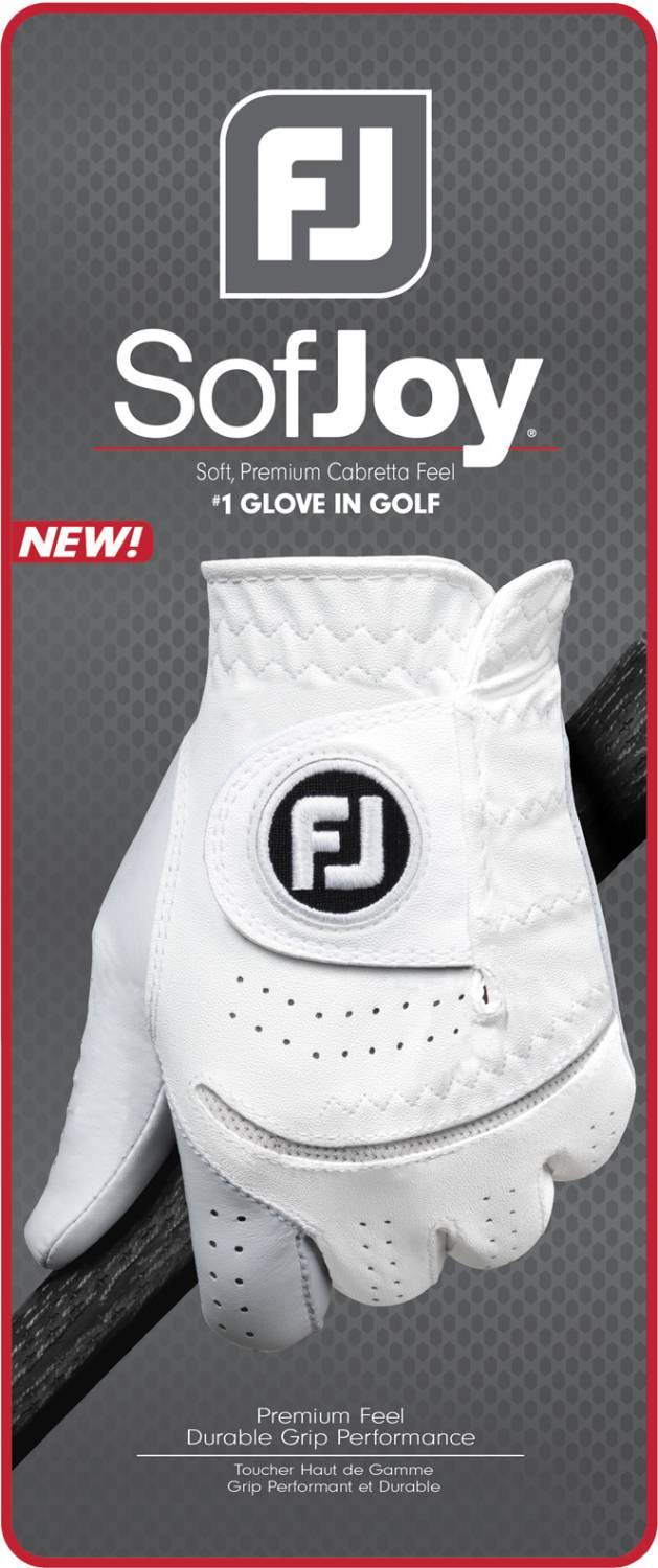 Footjoy Sofjoy Læder Herre Golfhandske - Pearl - Højre - Str. Xl