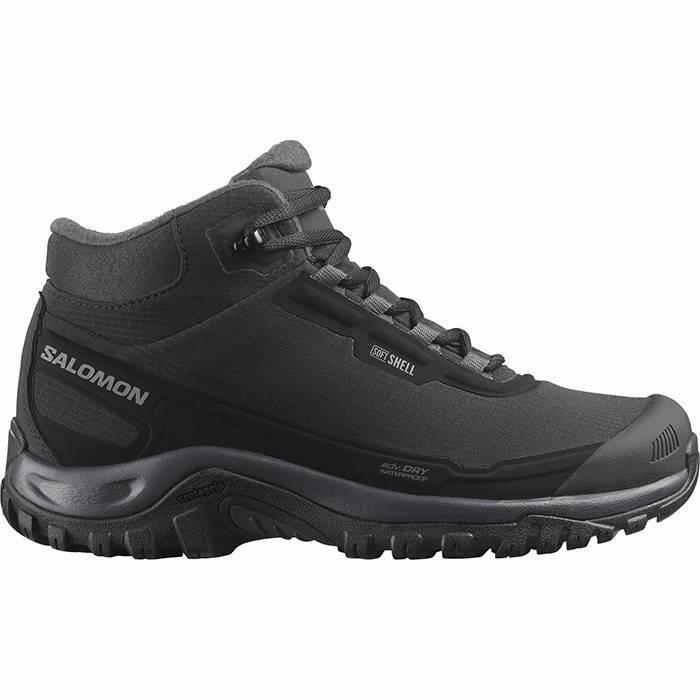 Salomon Shelter Wp Kvinder / Damer Vinterstøvle, Black/Nine/Exc- 36 / Uk 3,5 - Vintersko, Vinterstøvler