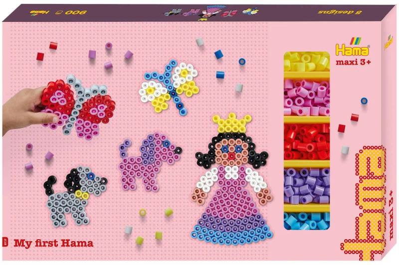 Hama Hama Maxi Gigant Gaveæske M/900 Perler+3 Plader - 123unik