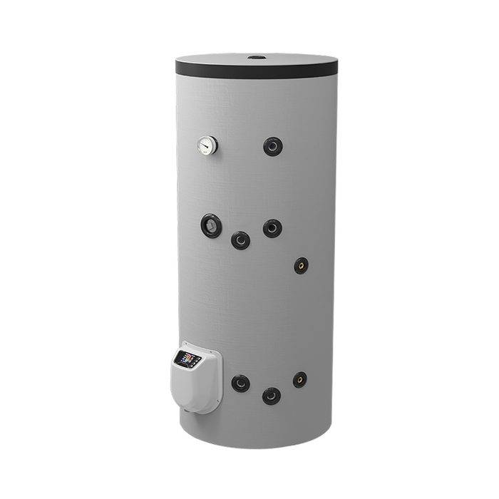 Combi Varmtvandsbeholder 200 L - Fritstående Med 1 Spiral Og Elektronisk Kontrol