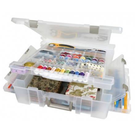 Artbin Super Satchel Deluxe Plastboks Til Tilbehør Transparent 43,8x42,5x12,7cm