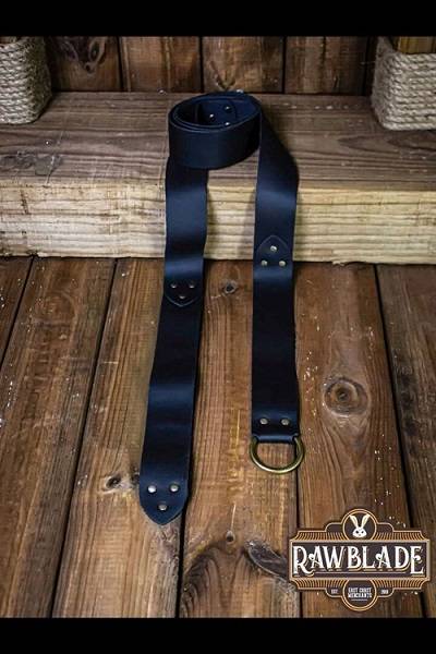 Lara Round Ring Belt - Black - Rawblade - 148cm - Live Rollespil - !live Rollespil - Iron Fortress
