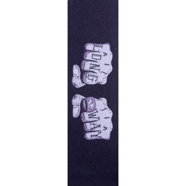 Grey Fists Printet Griptape By Longway - District Scooters