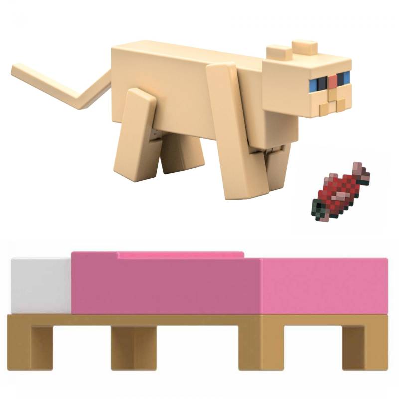 Minecraft - Biome Builds - 8cm - Persian Kat Figur - Geekd.dk