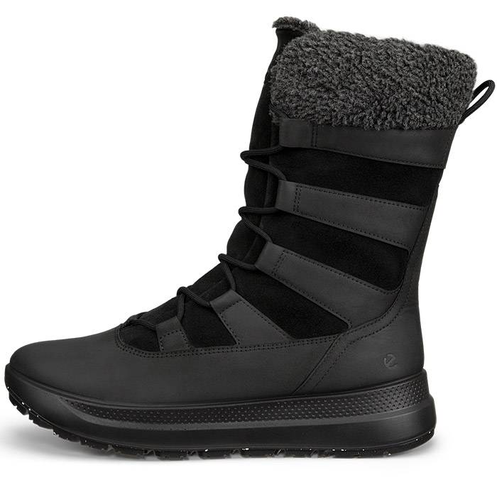 Ecco Solice Mid Wp Winter 200g Kvinder / Damer, Black-40 - Vintersko, Vinterstøvler