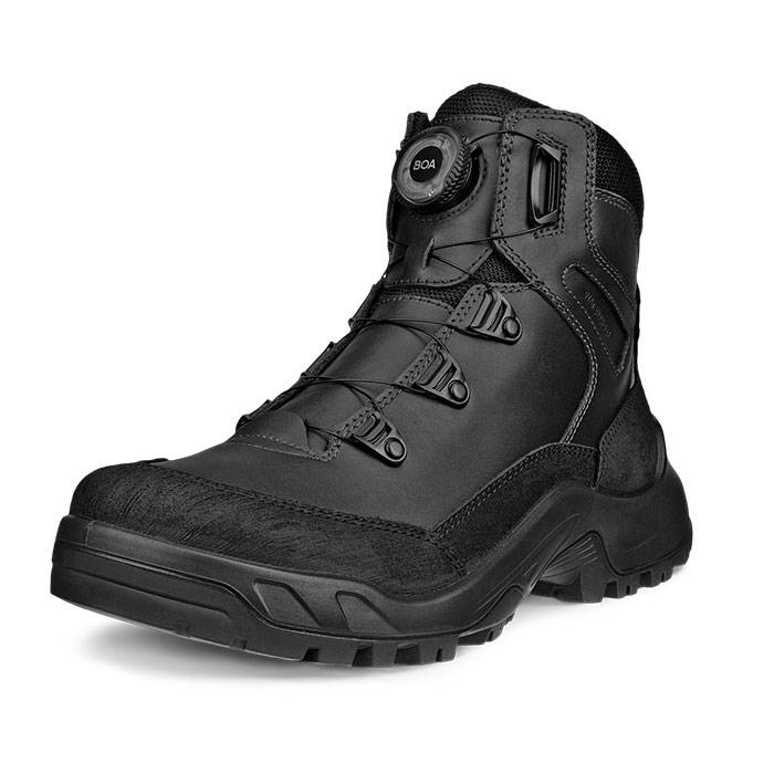Ecco Offroad Mid Wp Warm Boa Herre / Mænd, Black-43 - Vintersko, Vinterstøvler