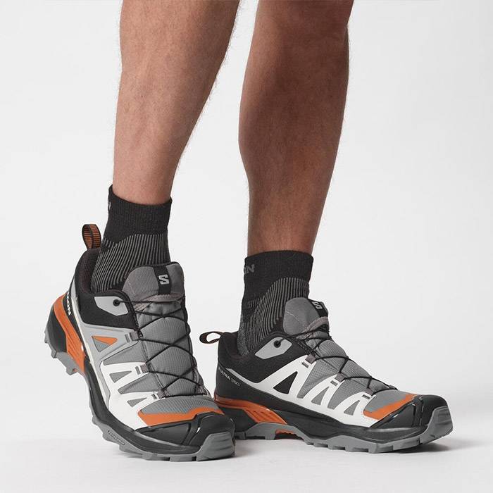 Salomon X Ultra 360 Gtx, Q.shade/Black/Spicy Orange-45 1/3 / Uk 10,5 - Vandresko