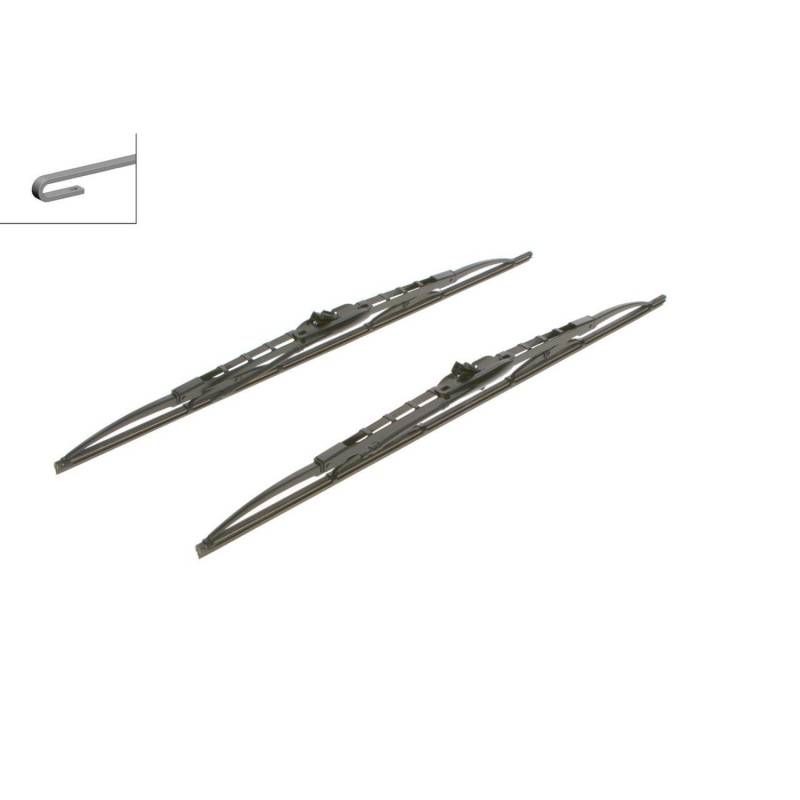 408 Bosch Twin Viskerblade / Vinduesvisker Sæt 530+530mm