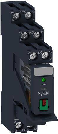 Rxg Relæ M/Sokkel+led+test 2c/O 230vac - Schneider Electric