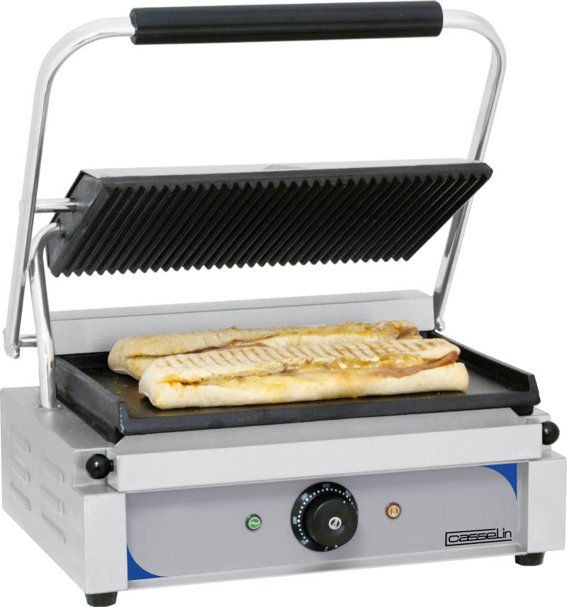 Kontaktgrill Rillet - Glatte Plader - Casselin