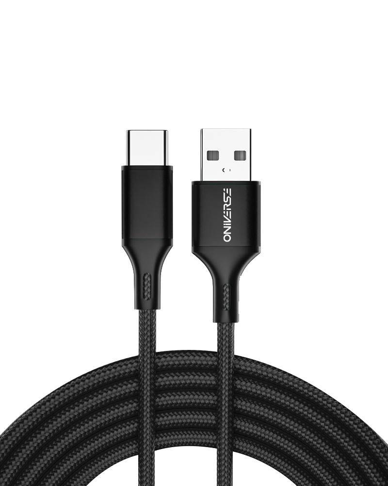 Oniverse Usb-A To Usb-C Charge Cable, 3 M - Black