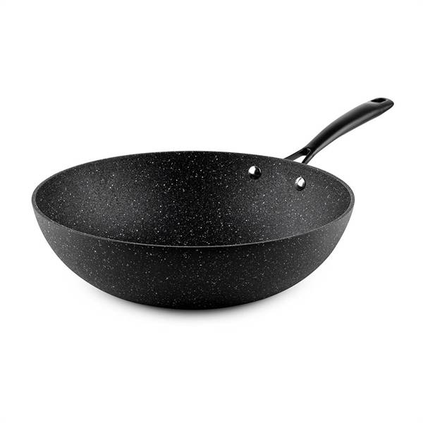 Stilren Og Kraftig Wokpande  -  30 Cm Med Avanceret 3d Non-Stick Belægning - Billig Fragt - Luigi Ferrero