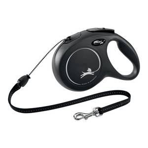 Flexi Hundesnor New Classic Snor M, 5m, 20kg - Sort
