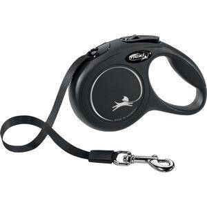 Flexi Hundesnor New Classic Bånd L, 8m, 50kg - Sort