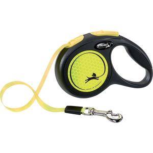 Flexi Hundesnor New Neon Bånd L, 5m, 50kg - Gul
