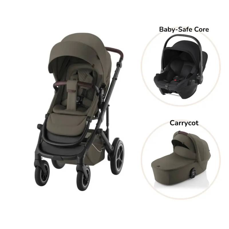 Smile 5z Lux Kombivogn Inkl. Autostol - Urban Olive - Britax Römer