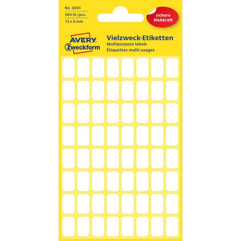 Avery Manuel Etiket 13x8mm (384)