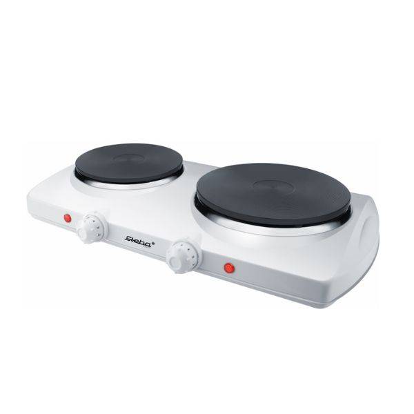 Steba Dobbelt Kogeplade Stkf150, ø16/19 Cm Zoner, 2300w, Hvid
