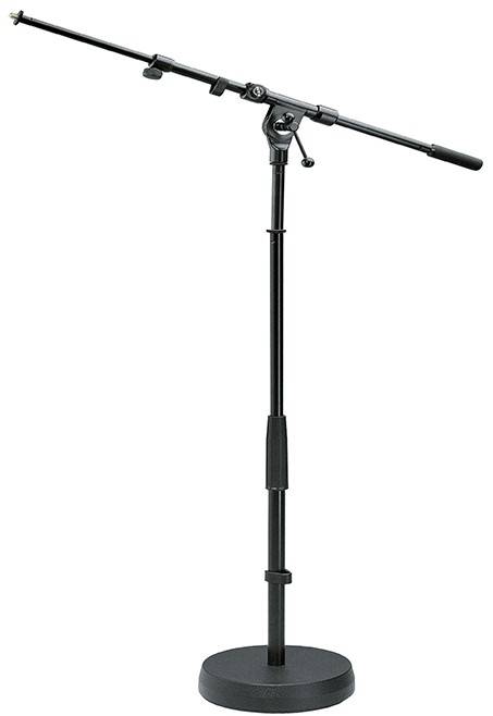 K&m 233b Bord/Gulv Stativ Med Lille Klumpfod Og Justerbare Mellemstang 36-58 Cm