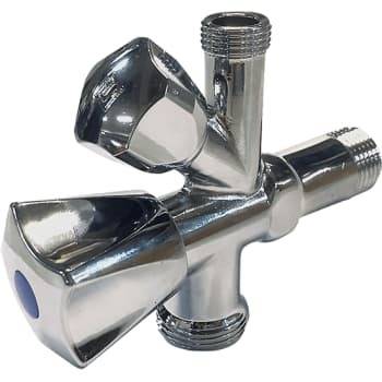 Stopventil 1/2x10 Mm Med Aftapventil Til Vaskemaskine - Andet