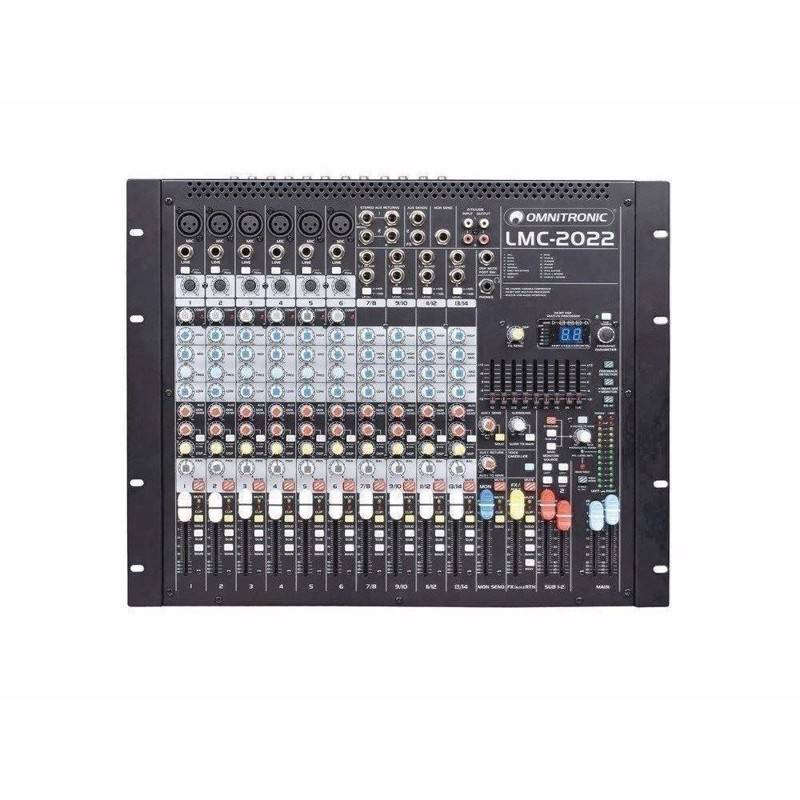Omnitronic Lmc-2022fx 10 Kanals 19" Mixer Med Fx/Dsp Enhed & Usb Interface