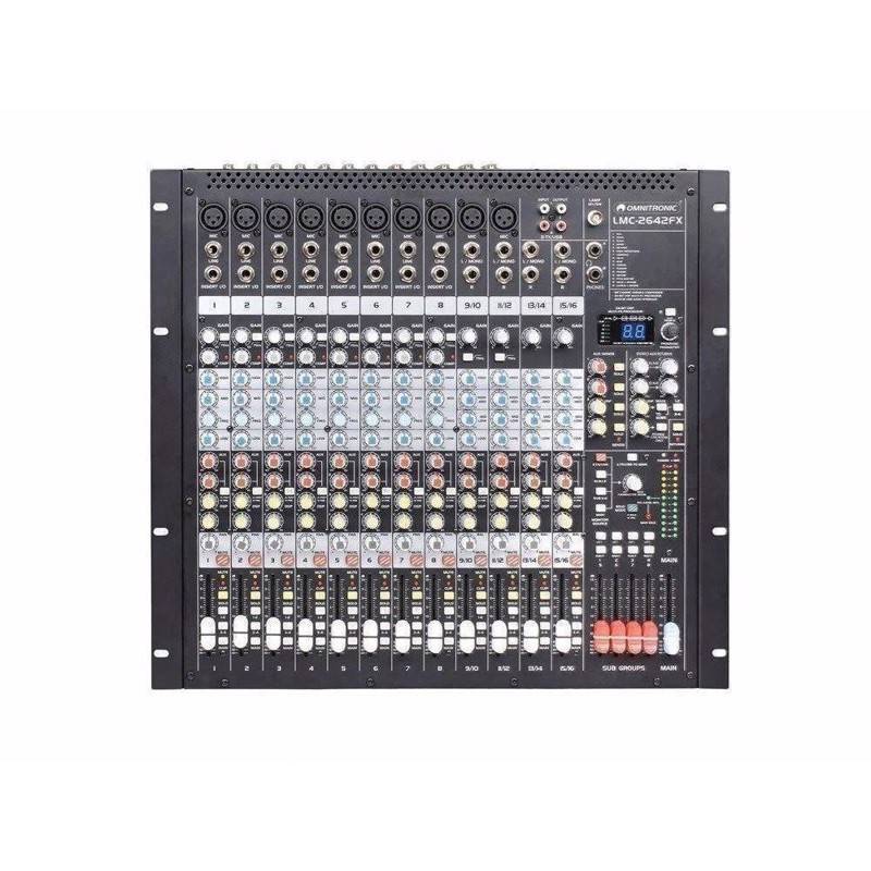 Omnitronic Lmc-2642fx 12 Kanals Mixer Med Fx/Dsp Enhed & Usb Interface