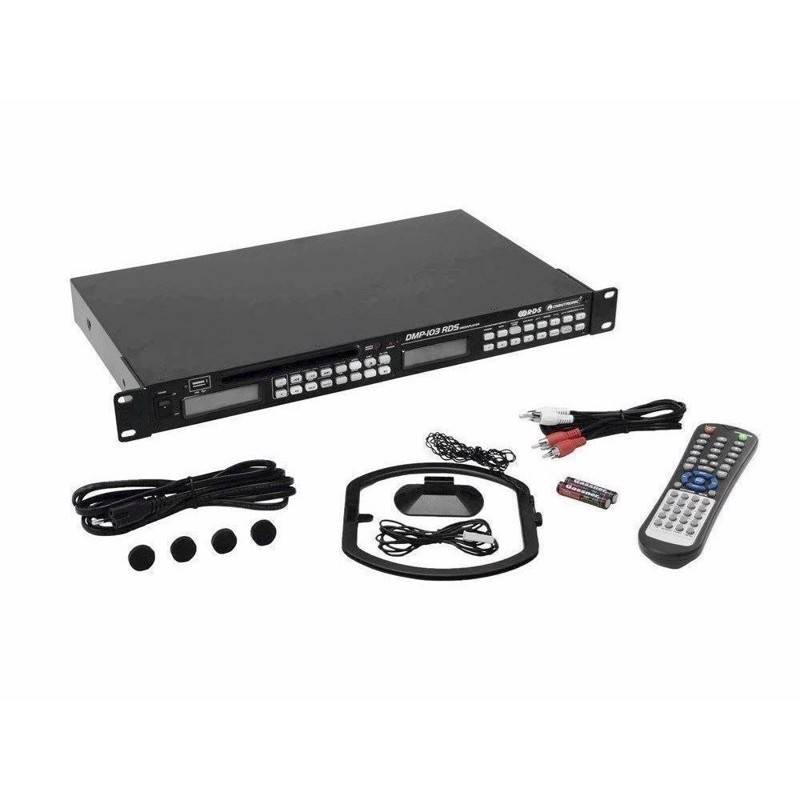 Omnitronic Dmp-103rds Cd/Mp3-Afspiller Med Fm Rds-Tuner Og Usb-Port