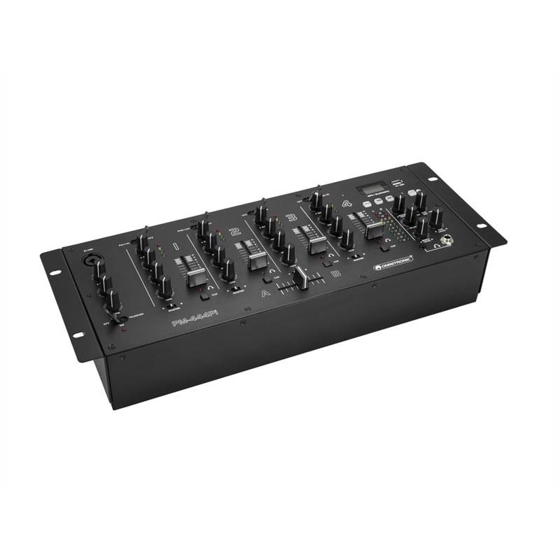 Omnitronic Pm-444pi 4-Channel Dj Mixer With Player & Usb Interface
