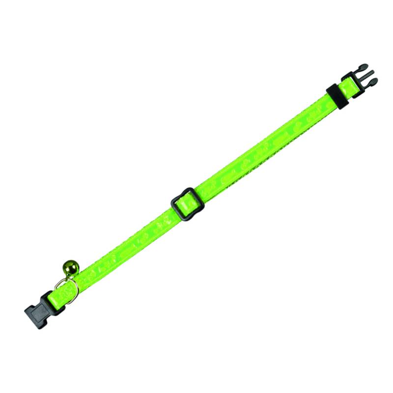 Kattehalsbånd - Neon Yellow - 20x6x1 Cm - Nobby