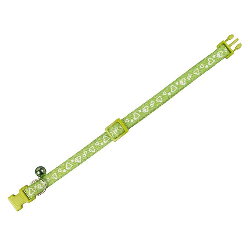 Kattehalsbånd Hjerte - Neon Green - 20x6x1 Cm - Nobby