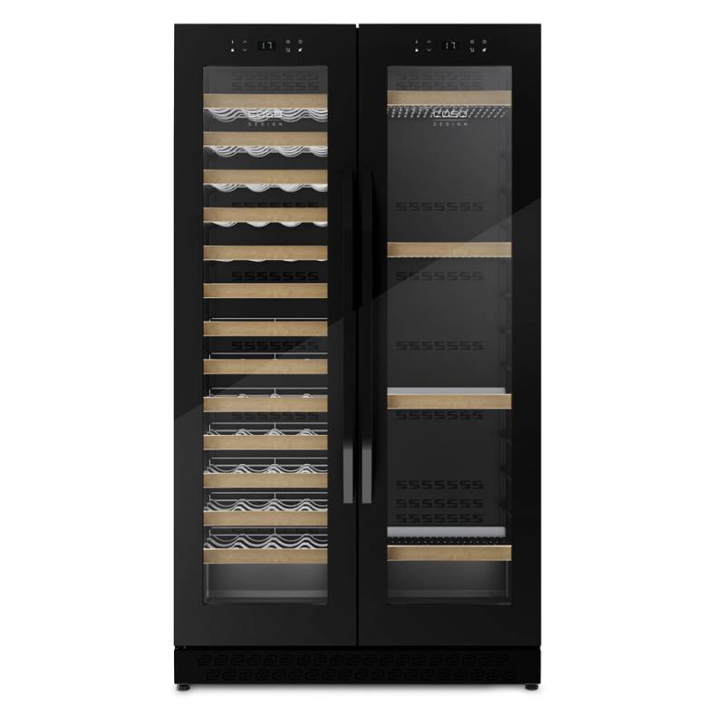 Caso Winechef Duo 122 Black Vinkøleskab (122 Flasker)