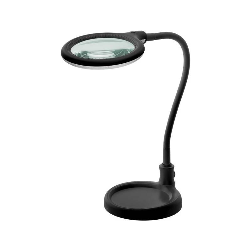 Led Luplampe M/Svanehals 6w - Sort, Bordlampe, Klemme - Goobay