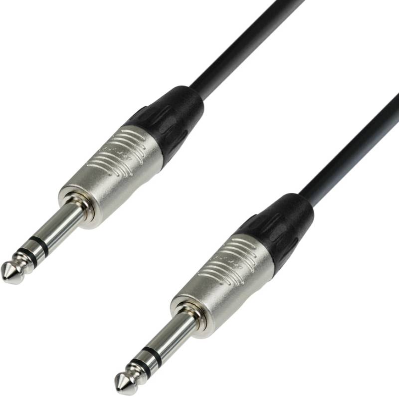 Ah Patch Cable Rean 6.3 Mm Jack Stereo To 6.3 Mm Jack Stereo 1.5 M - K4 Bvv 0150 - Adam Hall Kabler