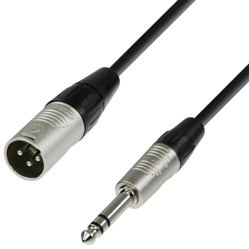 Ah Microphone Cable Rean Xlr Male To 6.3 Mm Jack Stereo 5 M - K4 Bmv 0500 - Adam Hall Kabler