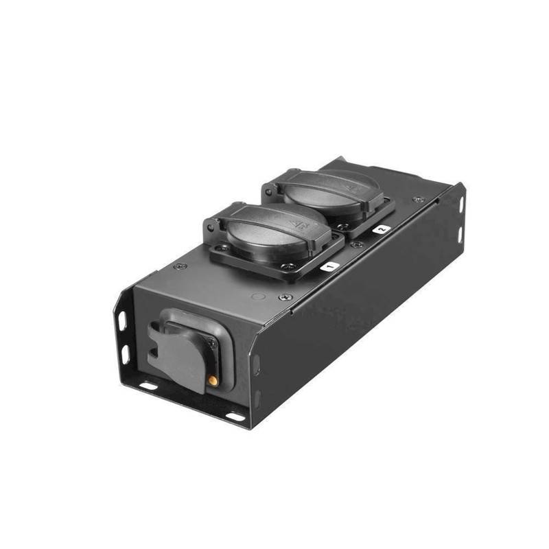 Adam Hall Power Strip 2 X Ip54 + Black And Yellow Power I/O - Proport 2 T - Adam Hall Tilbehør