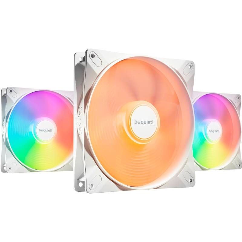 Be Quiet! Light Wings Lx 140mm Pwm High-Speed White Triple Pack, Case Fan (white, Pack Of 3) Kabinet Blæser - Geekd.dk