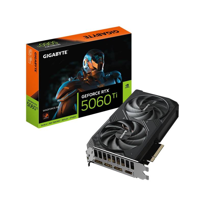 Gigabyte Geforce Rtx 5060 Ti Windforce 8gb Grafikkort - Geekd.dk