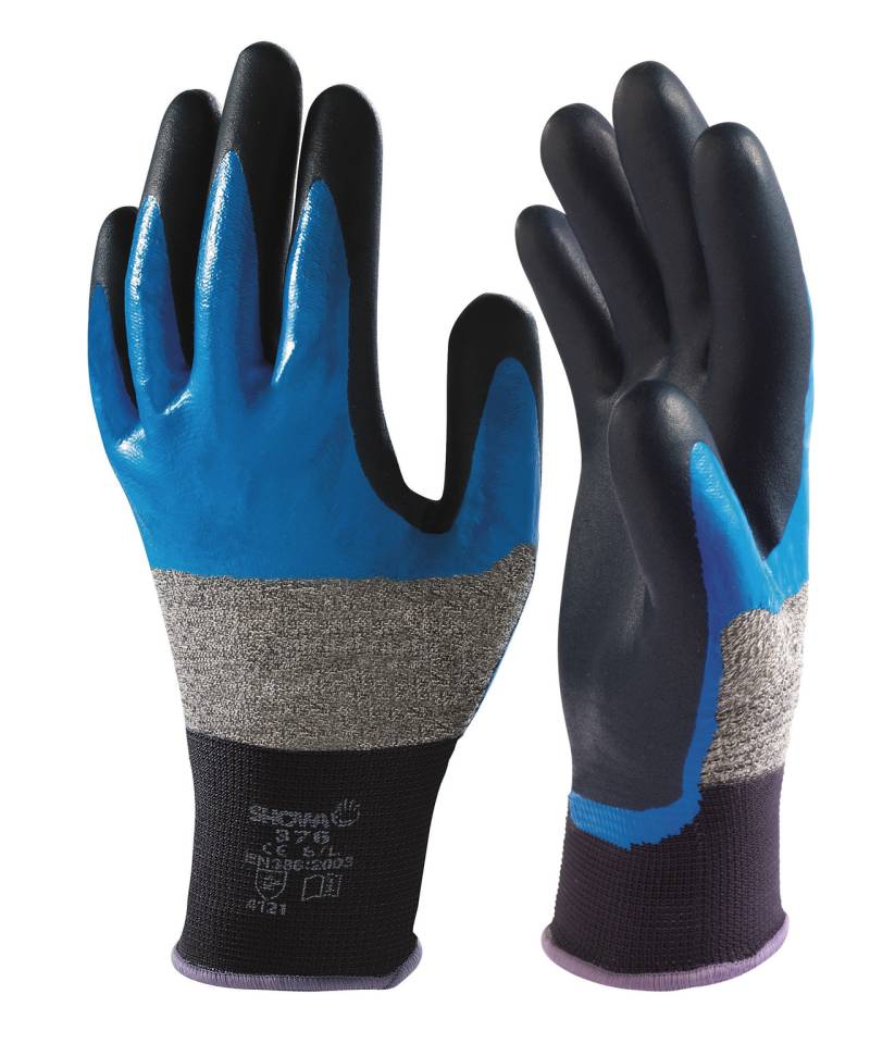Showa 376 Nitrile Grip 3/4 Dyp Arbejdshandsker (10) - Os Safety