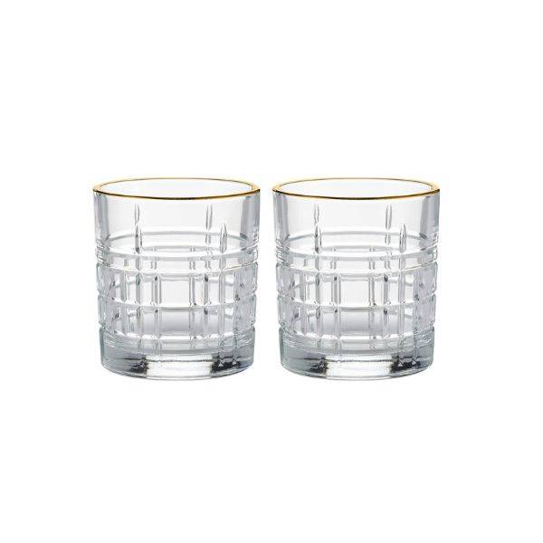 Mixer Glas Sæt/2 Regency Gold Ravenheadâ® 32 Cl ø8x 9cm
