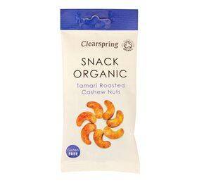 Tamari Ristede Cashewnødder ø, 30 G. - Clearspring