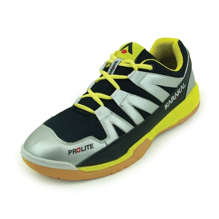 Karakal Pro Lite Squashsko (silver-Yellow) - 42