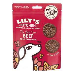 Lilyâ´s Kitchen Hundesnack, Beef Mini Burgers - 70g.
