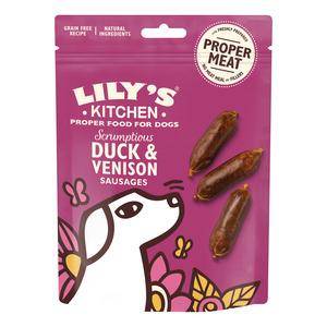 Lilyâ´s Kitchen Hundesnack, Duck And Venison Sausages - 70g.