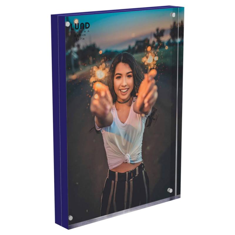 Fotoramme "indigo" 13x18 Cm. - Plexiglas (magnetisk) - Lund London