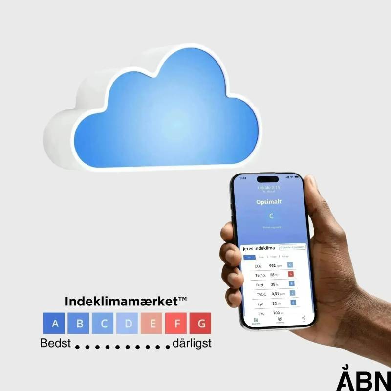 Skyen Indeklima Sensor  Co, Fugt, Temperatur, Støj, Lys Og Kemi - Pro (+ Kr. 79 /Md.) - åbn