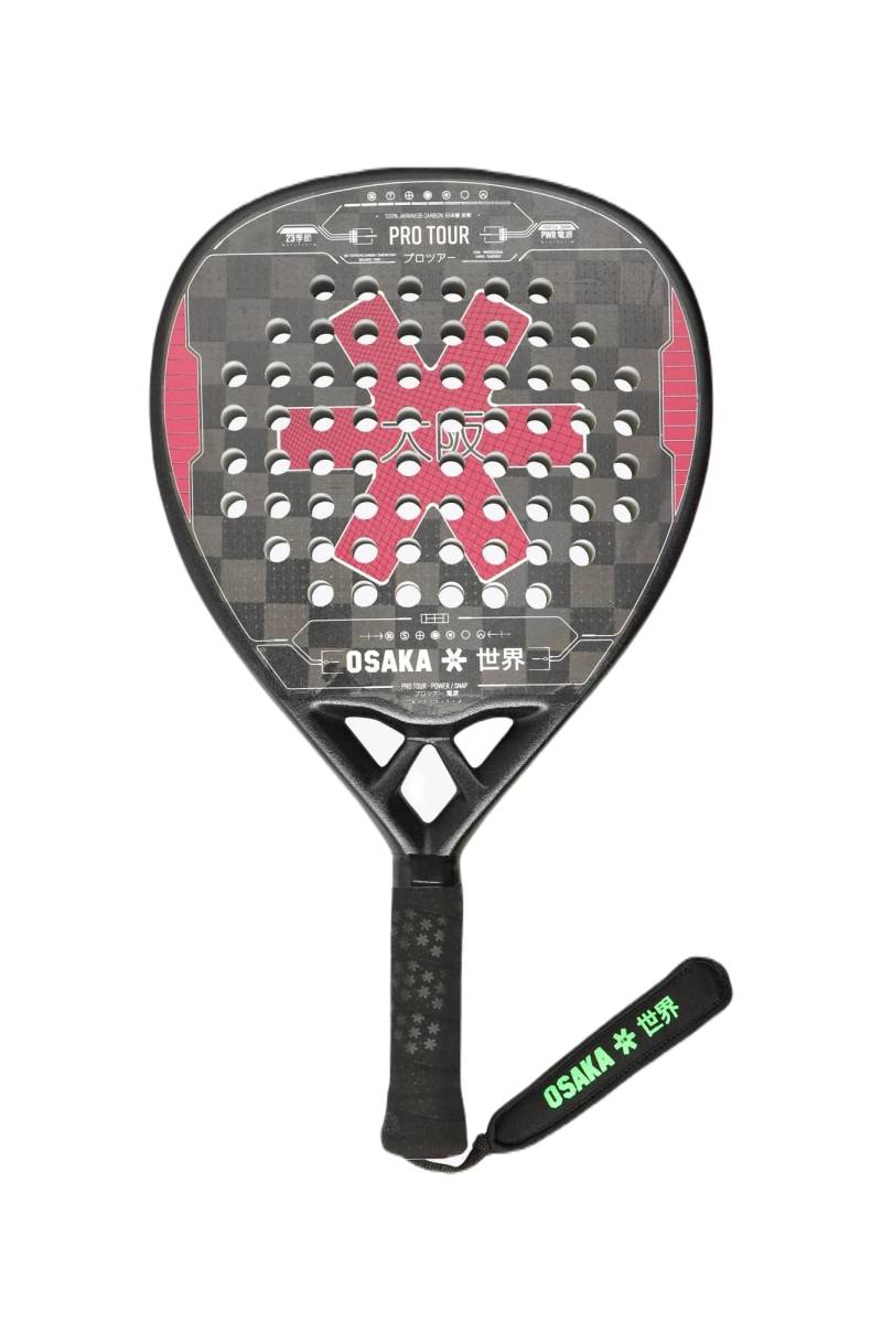 Osaka Pro Tour Power Snap 2023 Padelbat (maroon/Grey)