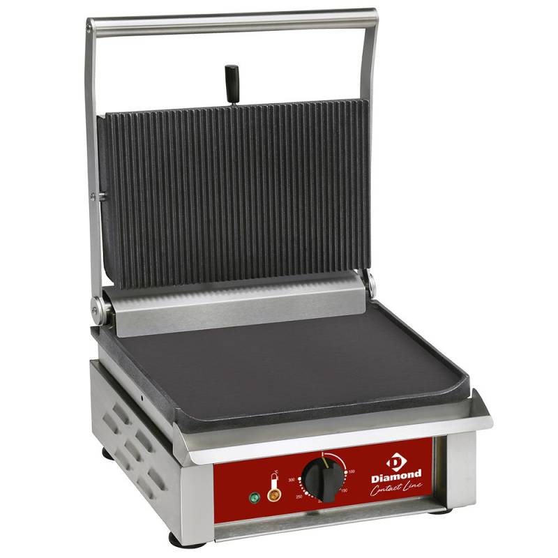 Medium Kontaktgrill, Emaljerede Plader - Diamond